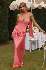 Bernadette Maxi Skirt - Coral Pink