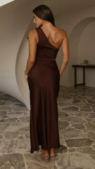 Victoria Maxi Dress - Chocolate